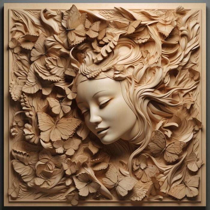 نموذج ثلاثي الأبعاد لآلة CNC 3D Art 